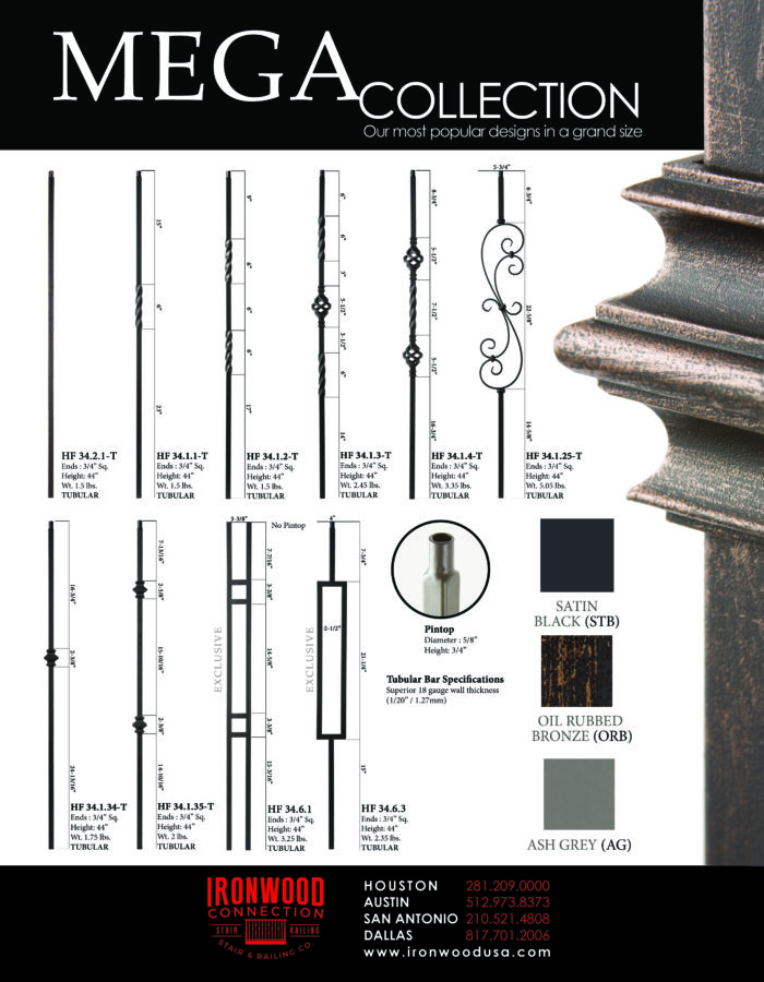 Mega Collection Railing Introducing new MEGA Collection! | Ironwood Connection | Stair ...