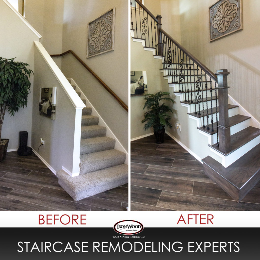 Staircase And Balcony Remodel Idea Gallery Ironwood Connection