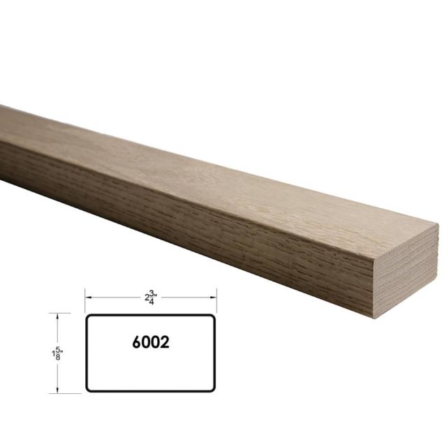 6002 Modern Wood Handrail Red Oak Ironwood Connection Stair