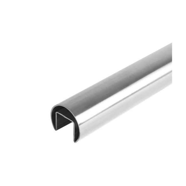 Round Glass Cap Rail 42.4 mm x 5000 mm Ironwood Connection Stair