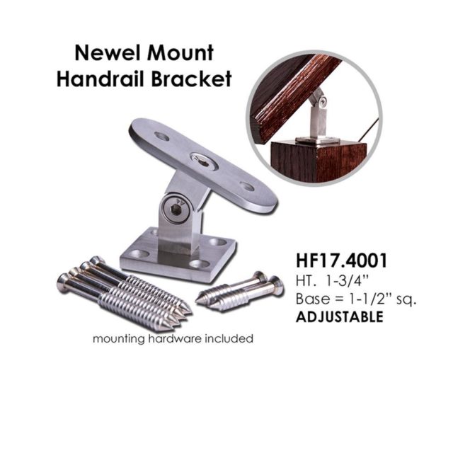 Adjustable Wood Post Handrail Support Ironwood Connection Stair & Railing Company