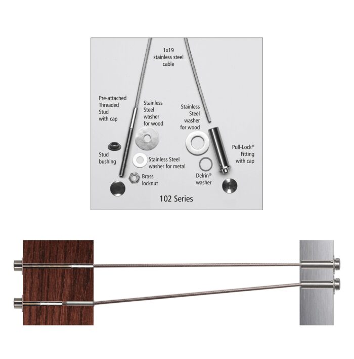 Outside to Outside Cable Kit for Steel or Wood Posts