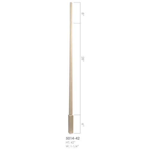 5014-42 - 1.25" x 42" Wooden Baluster - Rohe