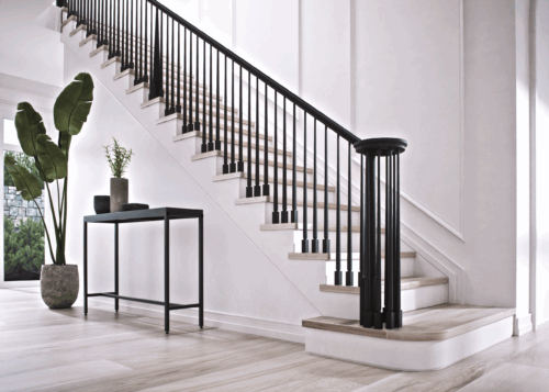 3510-48 - 3.5" x 48" Wooden Newel Post - Pin Top - Rohe - Image 3